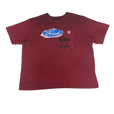 FRAUD HARTT T-SHIRT (blood red 3XL)