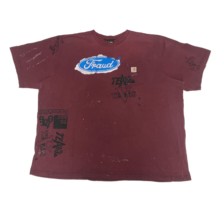 FRAUD HARTT T-SHIRT (blood red 4XL)